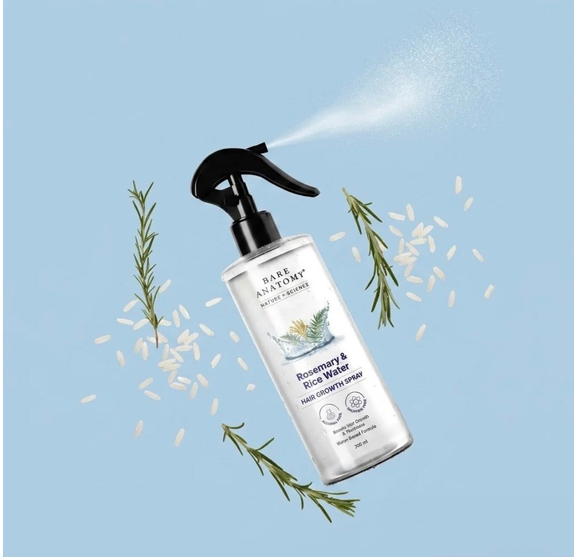 Rosemary & Rice Water Hair Growth Spray