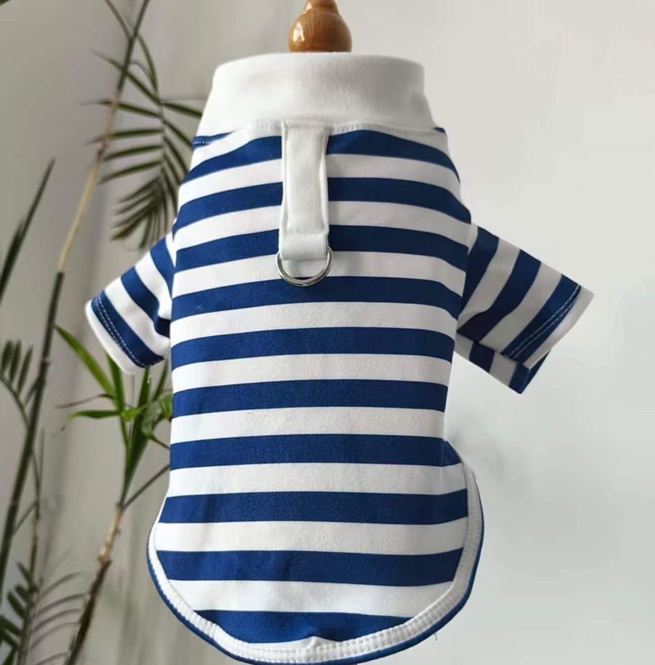 Classic Striped Pet Polo Shirt