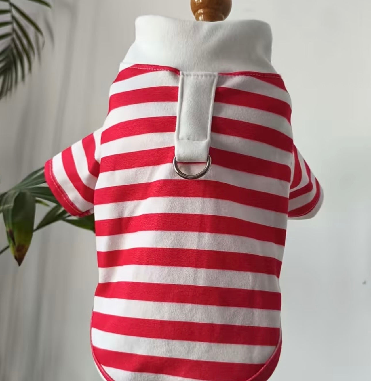 Classic Striped Pet Polo Shirt